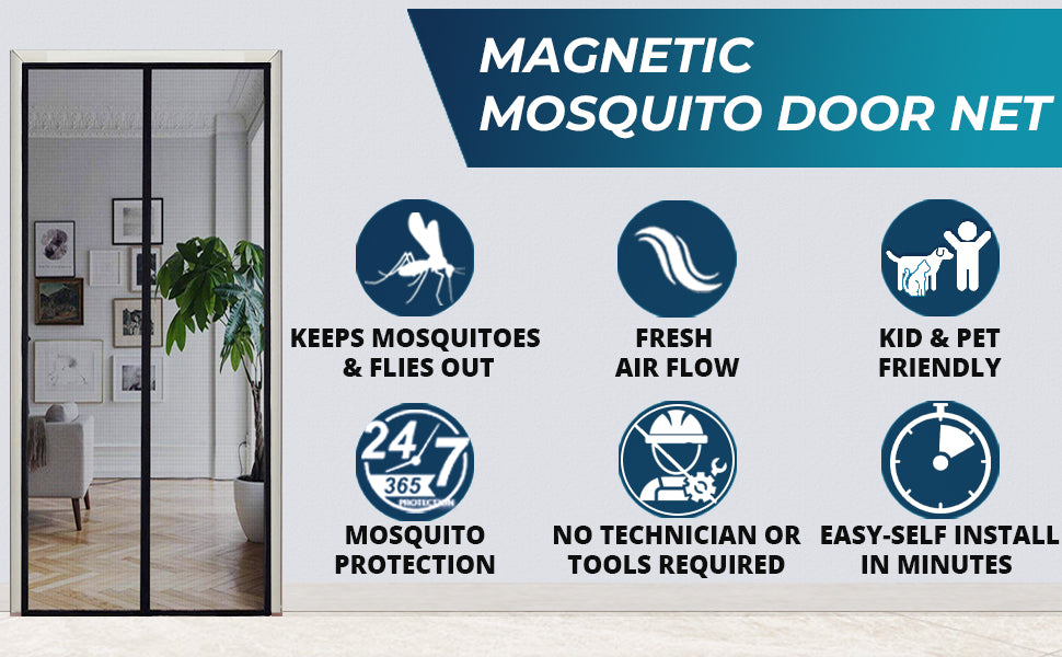 MagScreen™ | Magnetic Mosquito Screen Door (Premium Quality)