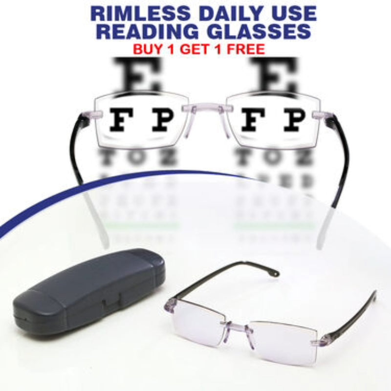 EyeMax™ |  Buy 1 Get 1 FREE at 77% off | Limited time offer |  Rimless One Power Auto Focus Reading Glasses