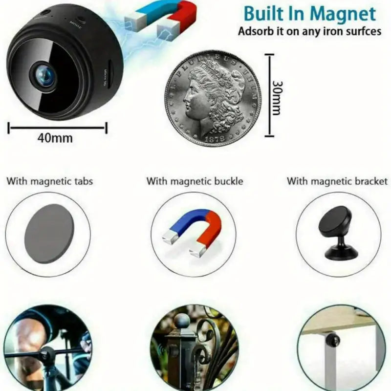 PocketCam™ |  Rechargeable Wi-Fi HD MINI CCTV Live Camera