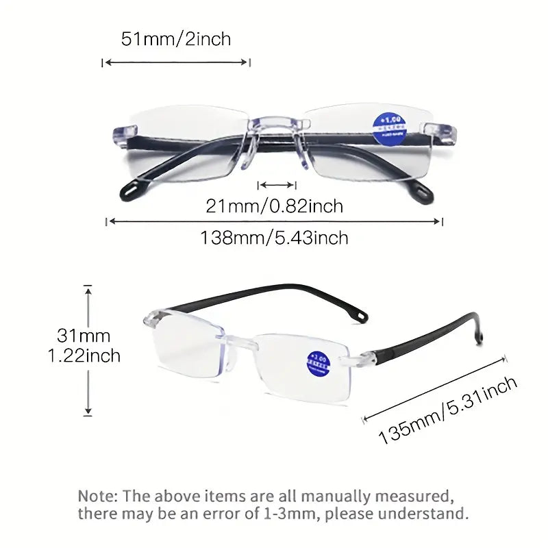 EyeMax™ |  Buy 1 Get 1 FREE at 77% off | Limited time offer |  Rimless One Power Auto Focus Reading Glasses